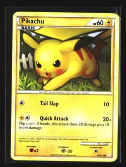 Pokemon PIKACHU 78/123 Non Holo (2010 HeartGold SoulSilver) MP/Mod Play - Image 1