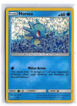 Pokemon HORSEA 3/12 Holo (2018 McDonalds Promo) DAM/Damaged - Image 1