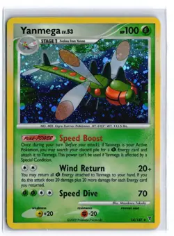 Pokemon YANMEGA 14/147 Holo Rare (Supreme Victors) LP/Light Play - Image 1