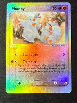 Pokemon PHANPY 62/109 Reverse Holo (2004 Ruby & Sapphire) MP/Mod Play - Image 2