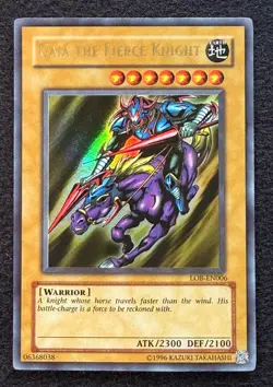 Konami Yu-Gi-Oh! Gaia The Fierce Knight LOB-EN006 Ultra Rare Unlimited 2300/2100 - Image 1