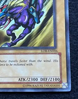 Konami Yu-Gi-Oh! Gaia The Fierce Knight LOB-EN006 Ultra Rare Unlimited 2300/2100 - Image 5