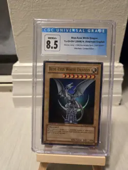 YuGiOh! Blue Eyes White Dragon YAP1-EN001 Anniversary Promo CGC 8.5 Graded - Image 1