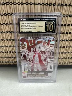 One Piece OP09-020 R Card CGC 10 Pristine Come On!! We'll Fight You!! English - Image 1