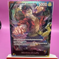 One Piece TCG Promo Rainbow Leader Monkey D Luffy P-L English NM+ - Image 1