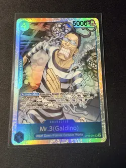 Mr.3(Galdino) OP16-056 SR The Time of Battle Foil English One Piece NM - Image 1