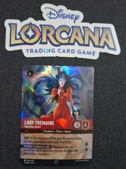 Disney Lorcana RoTF Floodborn Enchanted Lady Tremaine Imperious Queen EN NM Rare - Image 1