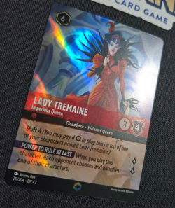 Disney Lorcana RoTF Floodborn Enchanted Lady Tremaine Imperious Queen EN NM Rare - Image 3