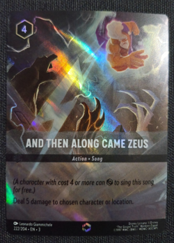 Disney Lorcana Inklands Enchanted And Then Along Came Zeus EN NM Rare - Image 2
