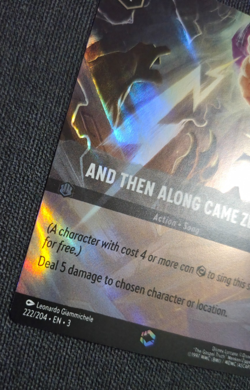 Disney Lorcana Inklands Enchanted And Then Along Came Zeus EN NM Rare - Image 4