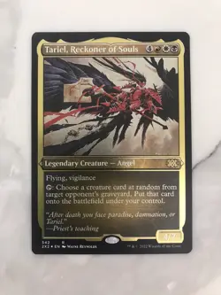 Tariel Reckoner of Souls Etched Foil MTG Magic the Gathering Card NM Mint 2X2 - Image 1
