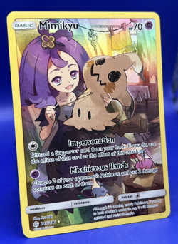 2019 Pokemon Card Sun & Moon Cosmic Eclipse Mimikyu 245/236 Secret Rare NM - Image 3