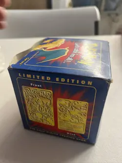 23K Gold Plated CHARIZARD Trading Card 1999 Burger King Pokemon Ball NEW SEALED - Image 5