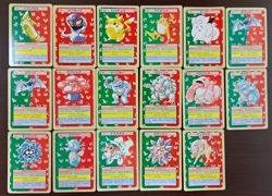 Pokemon Card Game Topsun 1995 Pikachu JPN Lot Set 17 Free Shipping To Worldwide - Image 1