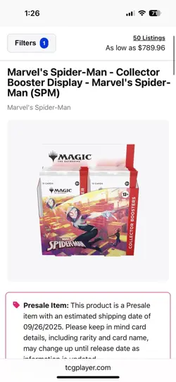 Magic: The Gathering Marvel’s Spider-Man Collector Booster Box 12 Packs PRESALE - Image 2