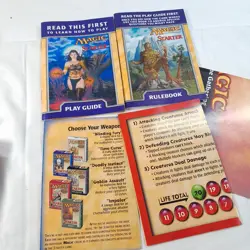 Magic the Gathering 1999 Starter Level Game Deck Richard Garfield Vintage READ - Image 5