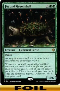 1x - Fecund Greenshell - [SELECT] - Bloomburrow - NM MTG - Image 3