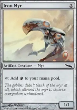 4x Iron Myr Light Play, English Mirrodin MTG Magic - Image 1