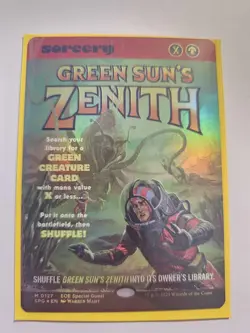 MTG Edge of Eternities Green Sun's Zenith (Showcase) Foil #127 Mythic - Image 1
