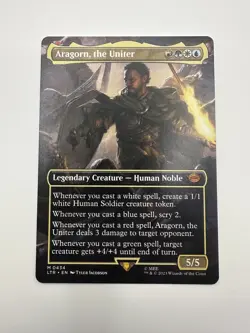MTG Lord Of The Rings Aragorn, the Uniter - Borderless LOTR NM Mythic - Image 1