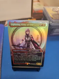 MTG Lightning, Army of One Foil Borderless FINAL FANTASY JVS 603 - Image 1