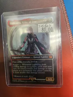 MTG Lightning, Army of One Foil Borderless FINAL FANTASY JVS 603 - Image 3
