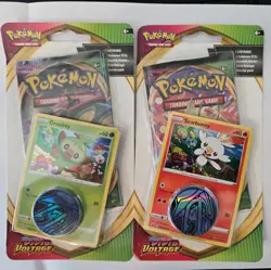 Pokemon Vivid Voltage 2x Booster Blister Pack Scorbunny Grookey Sword and Shield - Image 1