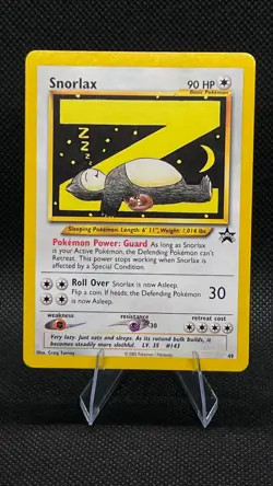 Snorlax Pokemon Black Star Promo 49/53 Wotc Regular LP+ - Image 1