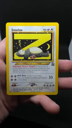 Snorlax Pokemon Black Star Promo 49/53 Wotc Regular LP+ - Image 2