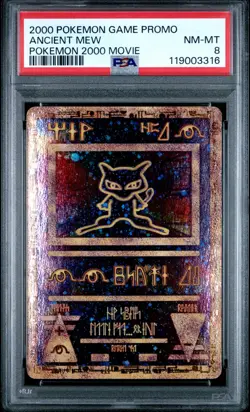 2000 POKEMON GAME PROMO MOVIE ANCIENT MEW PSA 8 - *Swirl* - Image 2