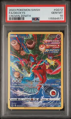 Pokemon TCG Deoxys Crown Zenith: Galarian Gallery GG12/GG70 PSA 10 Gem Mint - Image 1