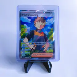 Pokemon TCG Brock's Scouting 179/159 Journey Together Full Art Ultra Rare Holo - Image 1