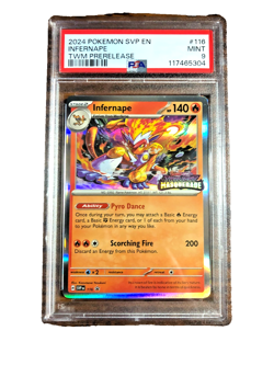 Infernape Prerelease Black Star Promo #116 - PSA MINT 9 - 2024 TWM - Pokemon TCG - Image 1
