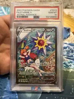 PSA 10 Starmie V TG13 2022 Pokemon Sword & Shield Astral Radiance - Image 1