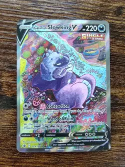 Pokemon Galarian Slowking V Chilling Reign 179/198 Alternate Art NM-MINT - Image 1