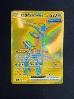 Pokemon Fogliaferrea EX 176/131 Evoluzioni Prismatiche Gold Rare ITA Nintendo - Image 1