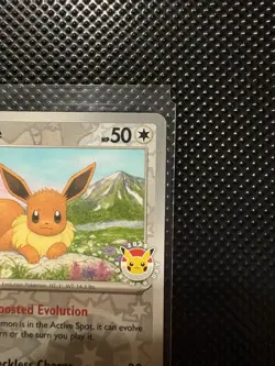 Prismatic Evolutions Eevee 074/131 Pokemon Day 2025 Reverse Cosmos Foil NM - Image 3