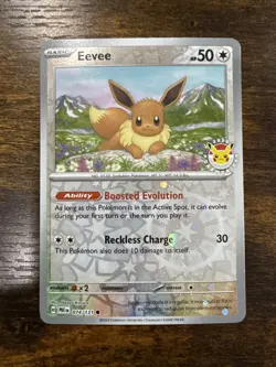 Eevee 074/131 Pokemon Day 2025 Cosmo Holo - Prismatic Evolutions - Image 1