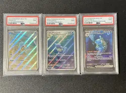 BLASTOISE EX 200 SQUIRTLE 170 WARTORTLE 171 POKEMON MEW 151 SEQUENTIAL PSA 9 SET - Image 1