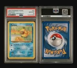 PSYDUCK - 53/62 POKEMON FOSSIL 1999 - 2000 -FRESH SLAB POP 13 PSA 10 GEM MINT 💎 - Image 5
