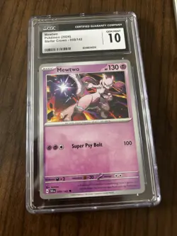 Pokemon Mewtwo 059/142 Stellar Crown English CGC 10 Gem Mint Regular - Image 1
