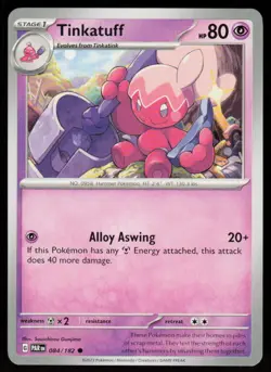 Tinkatuff 084/182 Common Paradox Rift Pokemon Near Mint - Image 1