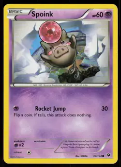 Spoink 30/124 Common Fates Collide Pokemon Near Mint - Image 1