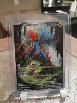 Pokemon TCG Druddigon 151/086 Illustration Rare White Flare (LP) - Image 1