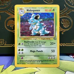 Pokemon Nidoqueen 7/64 Jungle LP Holo Rare WOTC Vintage - Image 1