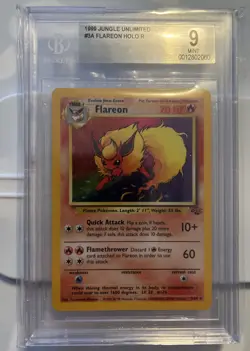 Flareon Jungle Unlimited BGS 9 Pokemon 1999 MINT - Image 1