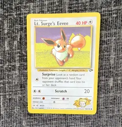 Pokemon TCG Lt. Surge's Eevee Gym Challenge Uncommon 51/132 1999 Excellent - Image 1