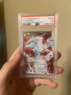 Pokemon 2013 Radiant Reshiram RC22/RC25 Full Art Holo PSA 5 - Image 1