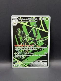 Team Rocket’s Spidops 187/182 IR Destined Rivals ILLUSTRATION RARE HOLO Pokemon - Image 2