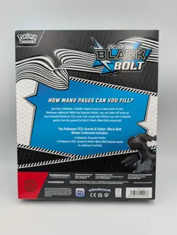 Pokemon TCG Scarlet & Violet BLACK BOLT Binder Collection New/Sealed - Image 2